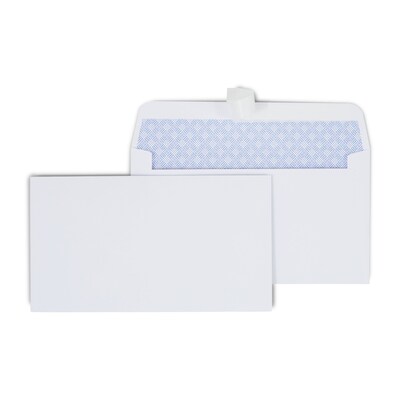 Staples EasyClose Security Tinted #6 3/4 Business Envelopes, 3 5/8 x 6 1/2, White, 100/Box (50313)