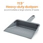 Coastwide Professional™ 11.9" Heavy Duty Dustpan, Gray (CW56798)