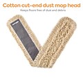 Coastwide Professional™ Cut-End Dust Mop Head, Cotton, 60 x 5, White (CW56756)