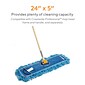 Coastwide Professional™ Looped-End Dust Mop Head, Cotton, 24" x 5", Blue (CW56759)
