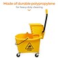 Coastwide Professional™ Bucket & Side-Press Wringer, 35 Qt., Yellow/Black (CW21871)