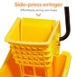 Coastwide Professional™ Bucket & Side-Press Wringer, 35 Qt., Yellow/Black (CW21871)