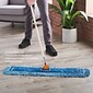 Coastwide Professional™ Looped-End Dust Mop Head, Cotton, 36" x 5", Blue (CW56760)