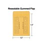 Staples® Brown Kraft Resealable Inter-Departmental Envelopes, 10" x 13", 100/Box
