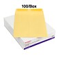 Staples Gummed Catalog Envelopes, 9.5"L x 12.5"H, Brown, 100/Box (SPL534743)