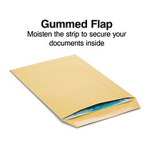 Quill Brand® Gummed Catalog Envelope, 6 x 9, Kraft, 500/Box (OE6928)