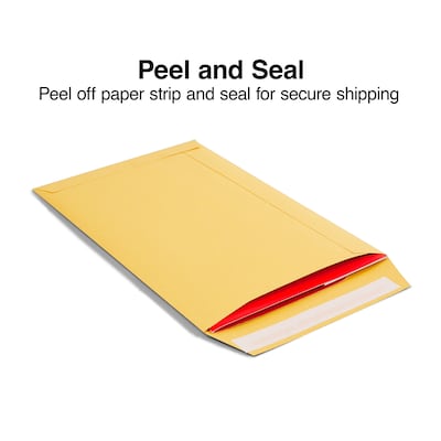 Staples EasyClose Self Seal #1 Catalog Envelope, 6" x 9", Kraft, 100/Box (ST20140/20140)