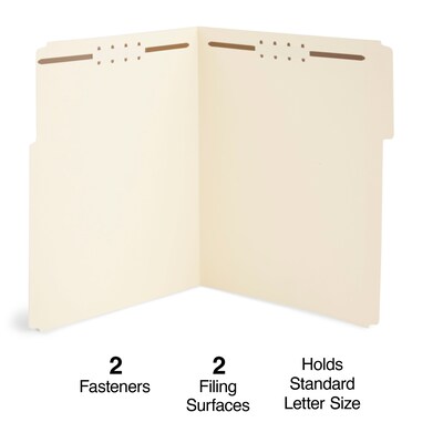 Staples® Reinforced Classification Folder, 2" Expansion, Letter Size, Manila, 50/Box (ST831099/831099)