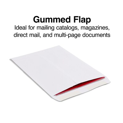 Staples® Wove Catalog Envelopes; 9" x 12", White, 250/Box (486949/17039)