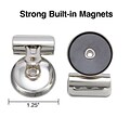 Staples Magnetic Bulldog Clips, 1.25W, Metallic, 18/Pack (17694)