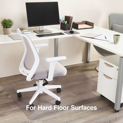 Quill Brand® Hard Floor Chair Mat, 45" x 53'', Clear (20231-CC)
