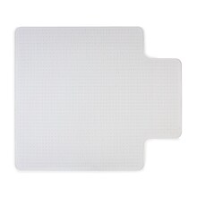 Quill Brand® Carpet BerberMat Chair Mat, 45 x 53, Crystal Clear (20232-CC)