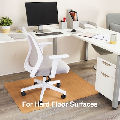 Quill Brand® Hard Floor Chair Mat, 36x48, Rectangular, Chestnut (119371)