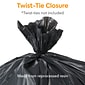 Coastwide Professional™ 50-56 Gallon Industrial Trash Bag, 43" x 46", Low Density, 1.5 mil, Black, 5 Rolls (CW22341)