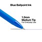 TRU RED™ Ballpoint Gripped Retractable Pen, Medium Point, 1.0mm, Blue, Dozen (TR59162)