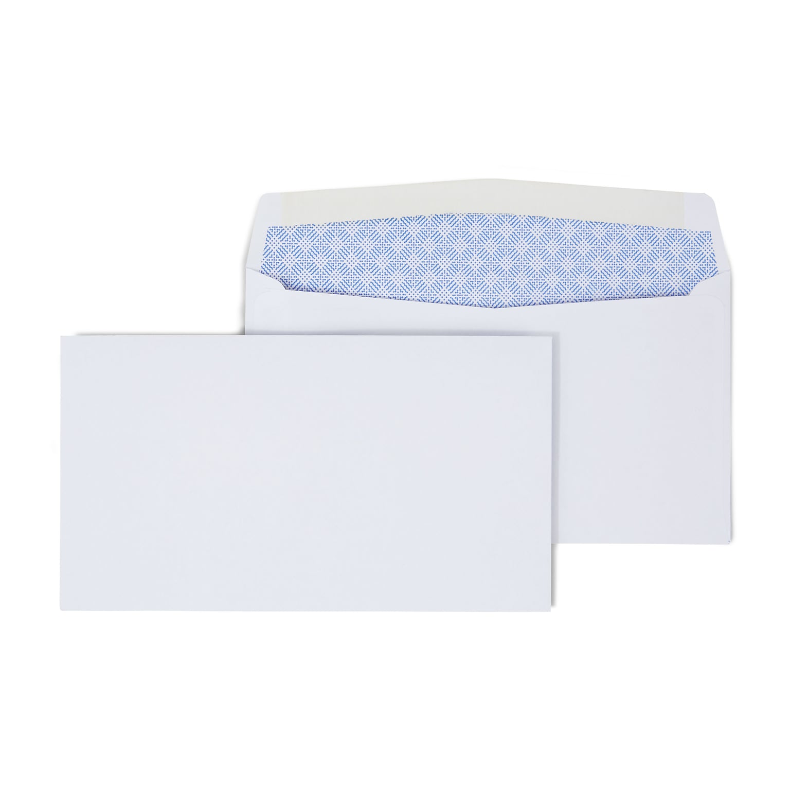 Quill Brand Gummed Security Tinted #6 3/4 Business Envelope, 3 5/8 x 6 1/2, White, 250/Box (NULL)