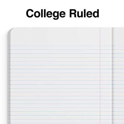 Quill Brand® Composition Notebook, 7.5" x 9.75", College Ruled, 80 Sheets, Black/White (TR55064)