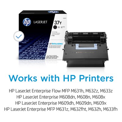HP 37Y Black Extra High Yield Toner Cartridge (CF237Y), print up to 41000 pages