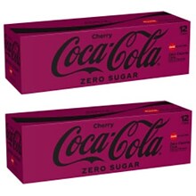 Coca-Cola Zero Sugar Cherry Cola, 12 oz., 24/Carton (00049000047516)