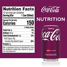 Coca-Cola Cherry Soda, 12 oz., 24/Carton (49000031034)