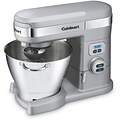 Tilt-Back Head 5.5 Qt. Stand Mixer with 3 Power Outlets - Brushed Chrome