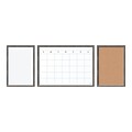 U Brands Combo Dry-Erase and Bulletin Boards with Calendar, MDF Frame, Less than 2 x 2 (4835U00-01