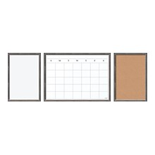 U Brands Combo Dry-Erase and Bulletin Boards with Calendar, MDF Frame, Less than 2 x 2 (4835U00-01