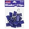 JAM Paper Colorful Binder Clips, Medium,  5/8 Capacity, Purple, 15/Pack (339BCPU)
