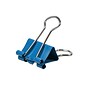 JAM Paper® Colored Binder Clips, Small, 19mm, Blue, 25/pack (334BCBU)