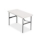 Quill Brand® Folding Table, 48"L x 24"W, Gray Granite (79203/54406)