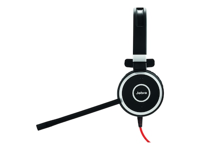 Jabra Evolve 40 Noise Cancelling Mono On Ear Headset, MS Certified, Black (6393-823-109)