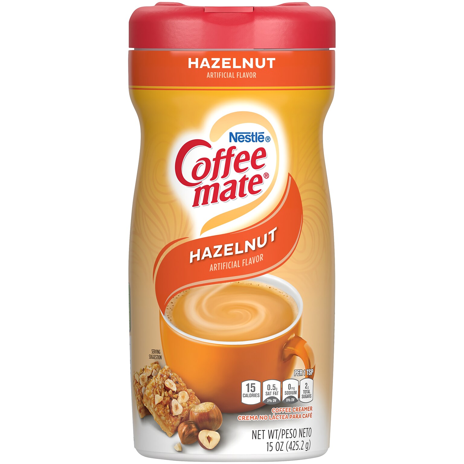 Coffee mate Hazelnut Powdered Creamer, 15 Oz. (NES12345)