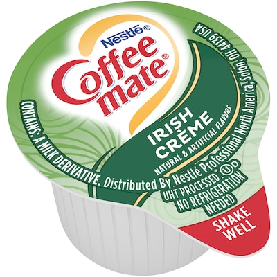 Coffee mate Irish Creme Liquid Creamer, 0.37 Oz., 50/Box (35112)