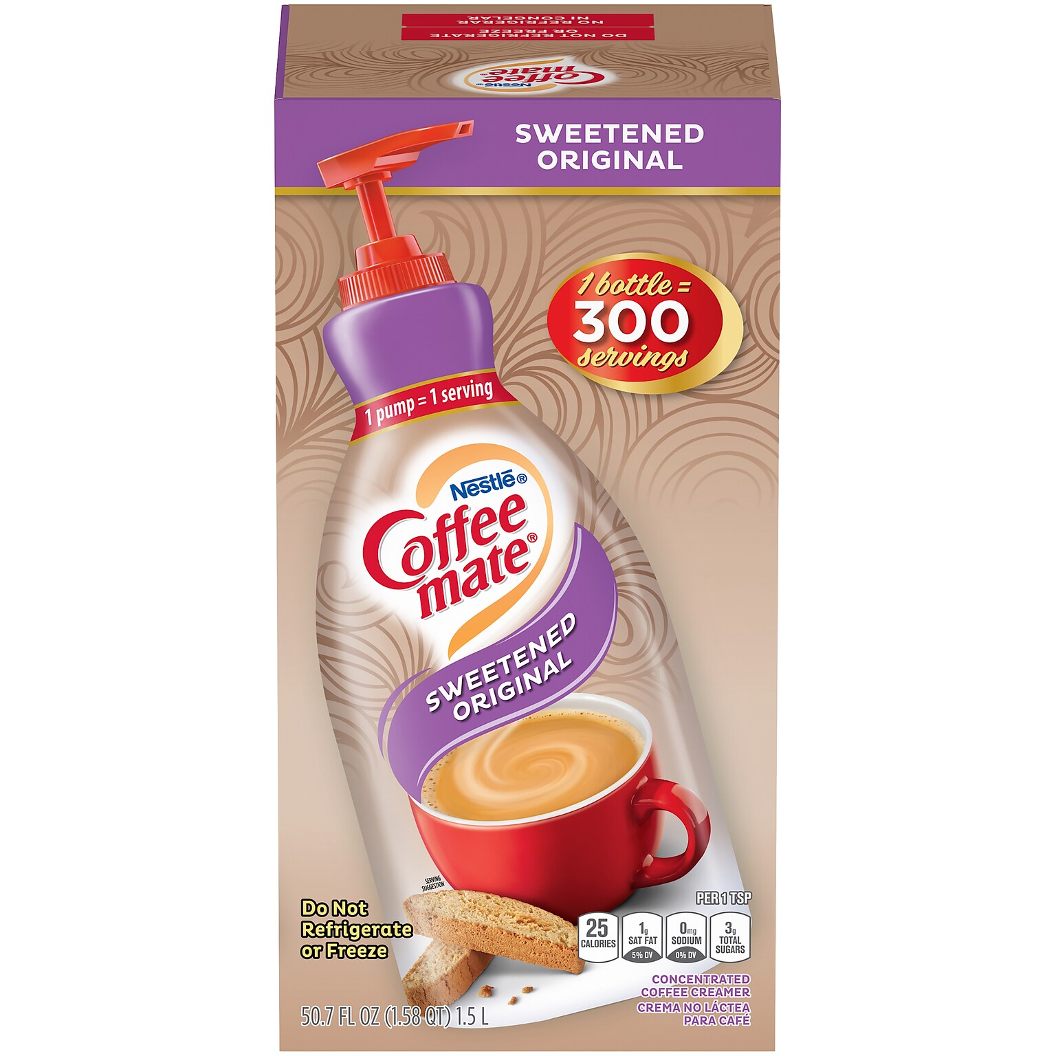 Coffee mate Sweetened Original Liquid Creamer, 50.7 oz. (85288)