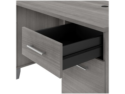 Bush Furniture Somerset 60"W Office Desk with Drawers, Platinum Gray (WC81228K)