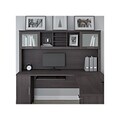 Bush Furniture Somerset 72W Desktop Hutch, Storm Gray (WC81511)