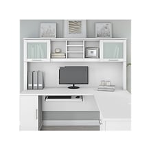 Bush Furniture Somerset 72W Desktop Hutch, White (WC81911)