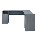 Techni Mobili 60 MDF L-Shaped Desk, Gray (RTA-8412L-GRY)