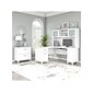 Bush Furniture Somerset 60"W L-Shaped Desk with Hutch and Lateral File Cabinet, White (SET008WH)