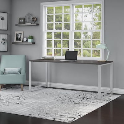 Bush Business Furniture 400 Series 72W Table Desk with Metal Legs, Storm Gray (400S145SG)