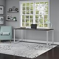 Bush Business Furniture 400 Series 72W Table Desk with Metal Legs, Storm Gray (400S145SG)
