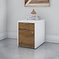 Bush Business Furniture Jamestown 2-Drawer Vertical File Cabinet, Letter/Legal, Fresh Walnut/White, 23.66" (JTF116FWWHSU)