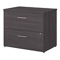Bush Business Furniture Office 500 2-Drawer Lateral File Cabinet, Locking, Letter/Legal, Storm Gray,