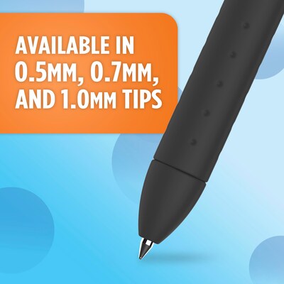 Paper Mate InkJoy Retractable Gel Pen, Medium Point, Black Ink, Dozen (1951719)