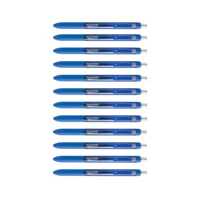 Paper Mate InkJoy Retractable Gel Pen, Fine Point, Blue Ink, Dozen (1951722)