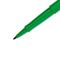 Paper Mate Flair Felt Pen, Medium Point, Green Ink, Dozen (8440152)