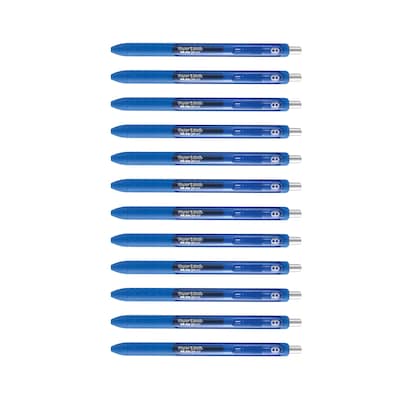 Paper Mate InkJoy Retractable Gel Pen, Medium Point, Blue Ink, Dozen (1951721)