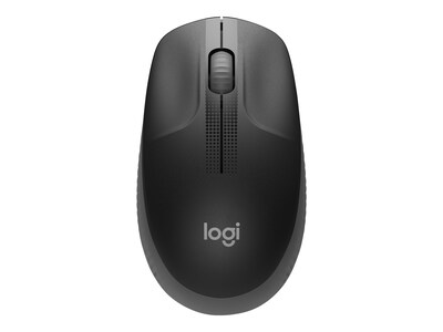 Logitech M190 Wireless Optical USB Mouse, USB, Black/Gray (910-005901)