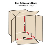 Partners Brand 24 x 16 x 18 Corrugated Boxes, 32 ECT, Kraft, 15/Bundle (241618)