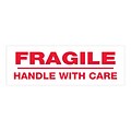 Tape Logic® Pre-Printed Carton Sealing Tape, Fragile Handle With Care, 2.2 Mil, 2 x 110 yds., Red